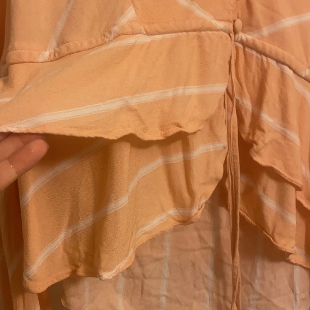 Free People Ruffle Tie Up Top - Picture 4 of 10